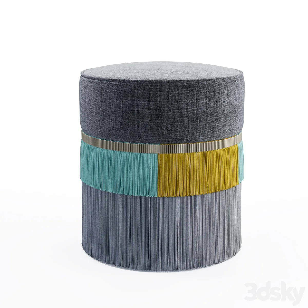 Couture Plain Pouf